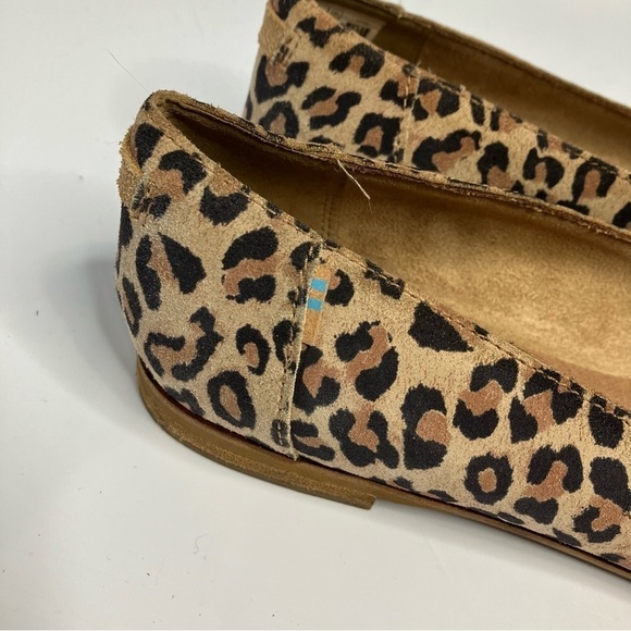 Toms Julie desert tan leopard print flats size 8.5 - Picture 3 of 11